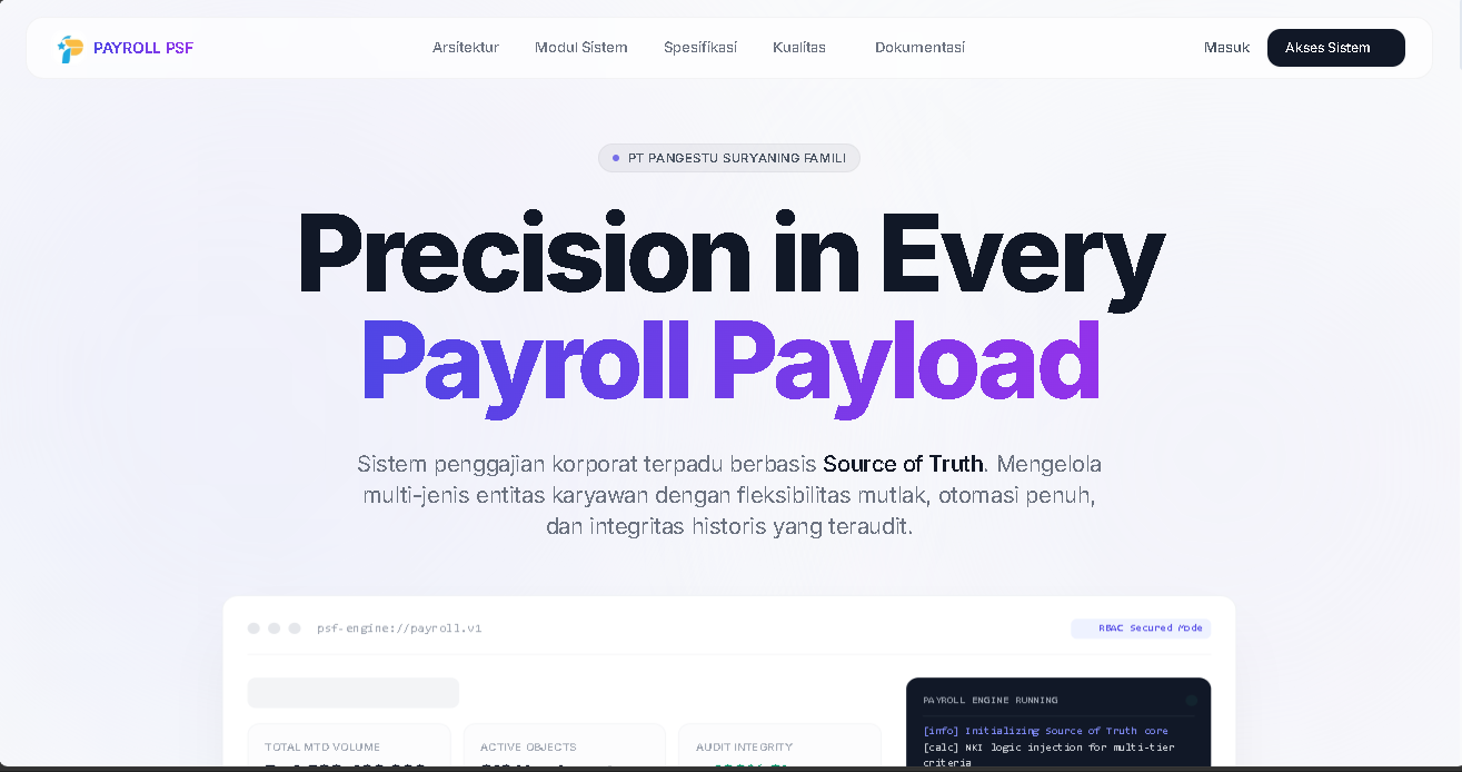 Payroll PT PSF